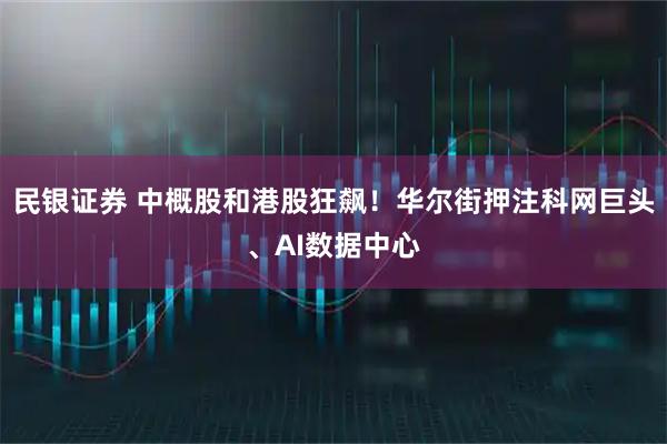 民银证券 中概股和港股狂飙！华尔街押注科网巨头、AI数据中心
